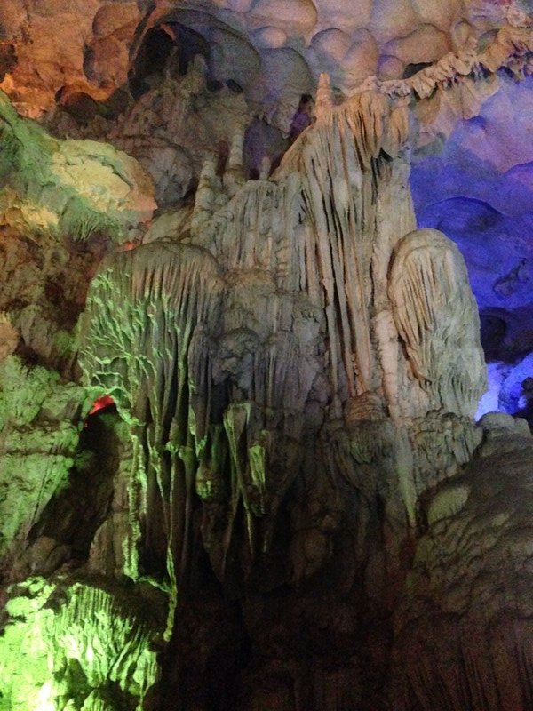 Inside the caves