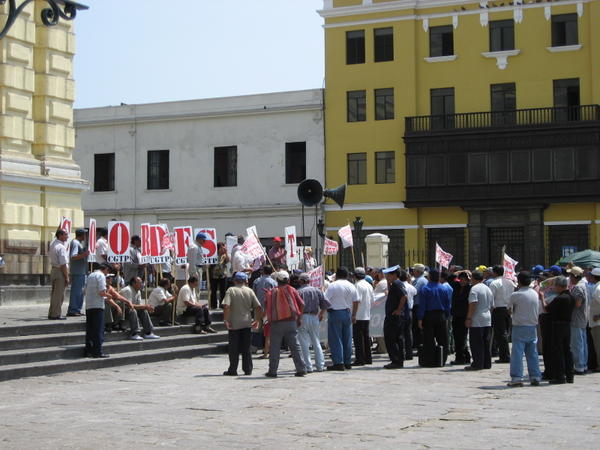 Workers protest