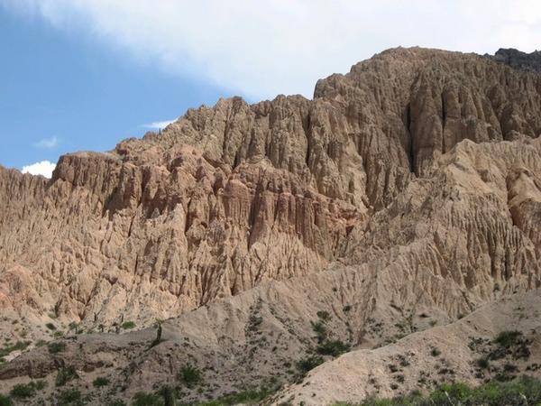 Rock formations at the Quebrada de Humahuaca