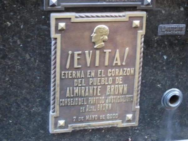 Eva Peron's grave