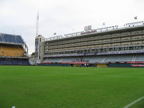 The field at El Bombonero Stadium