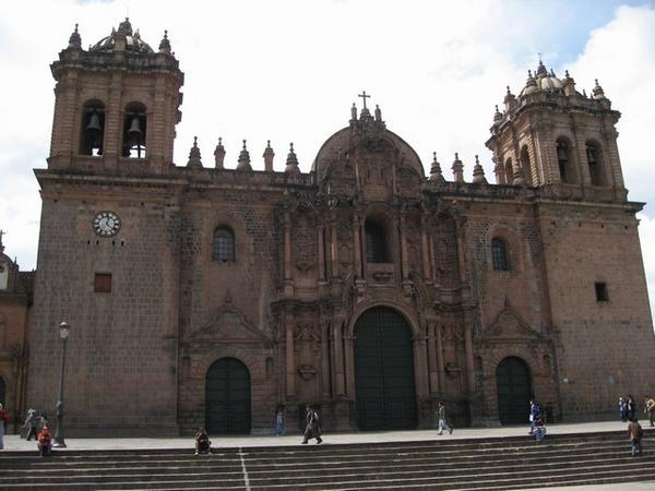 Cathedral in Cusco's main plaza