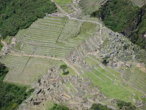 View of the city atop Wayna Picchu