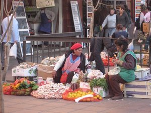 Selling goods at Mercardo Norte in Cordoba