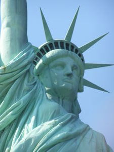 Close up of Miss Liberty!
