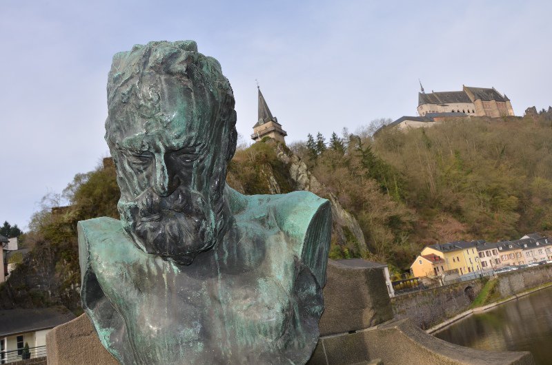 Victor Hugo bust in Vianden