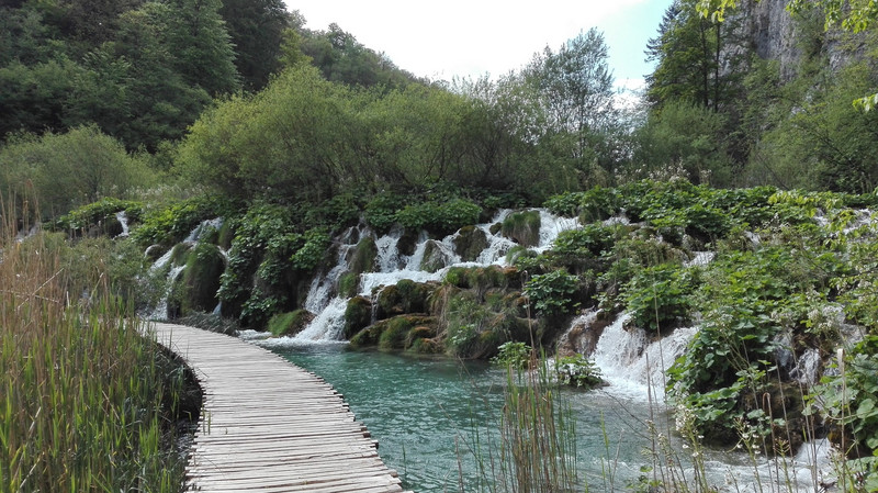 Plitvice Lakes and boardwalks