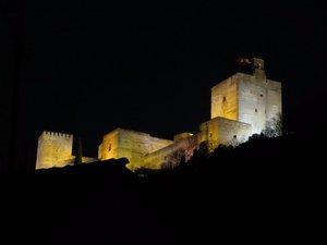 Alhambra at night