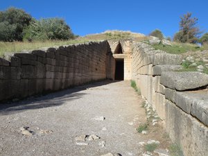 Entrance and passageway to Agamemnon's Tomb, Mycenae