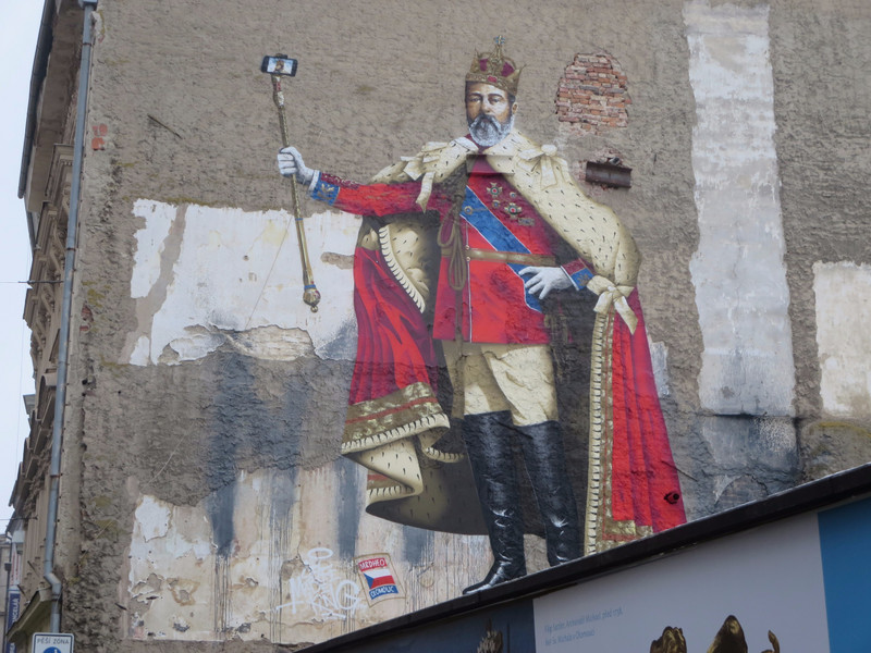 The king mural - Olomouc