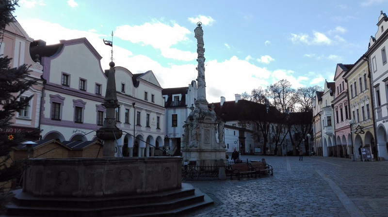 Trebon Masaryk Square Plague Column