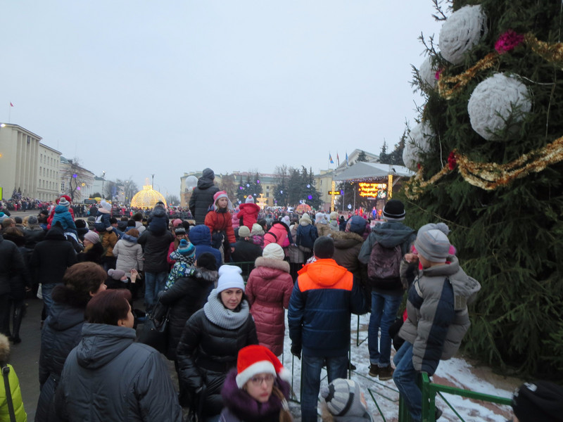 Brest, Belarus Festive Winter Celebration
