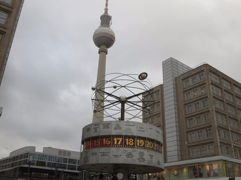 Berlin World Clock at  Alexanderplatz Station
