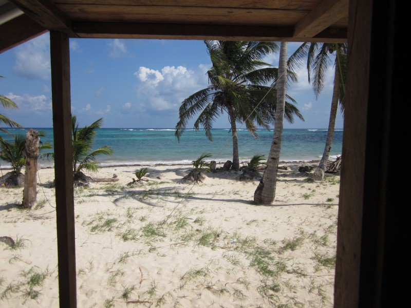 View from beach hut on Little Corn Island