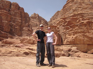 me and Paul in the Wadi Rum desert