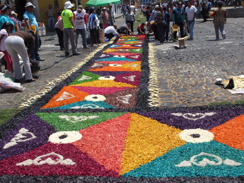 Alfombra in Antigua on Easter