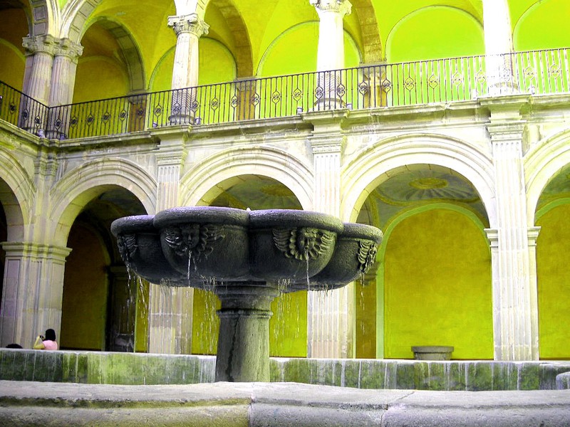 Main courtyard fountain