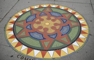 “Environment” sidewalk mosaic medallion