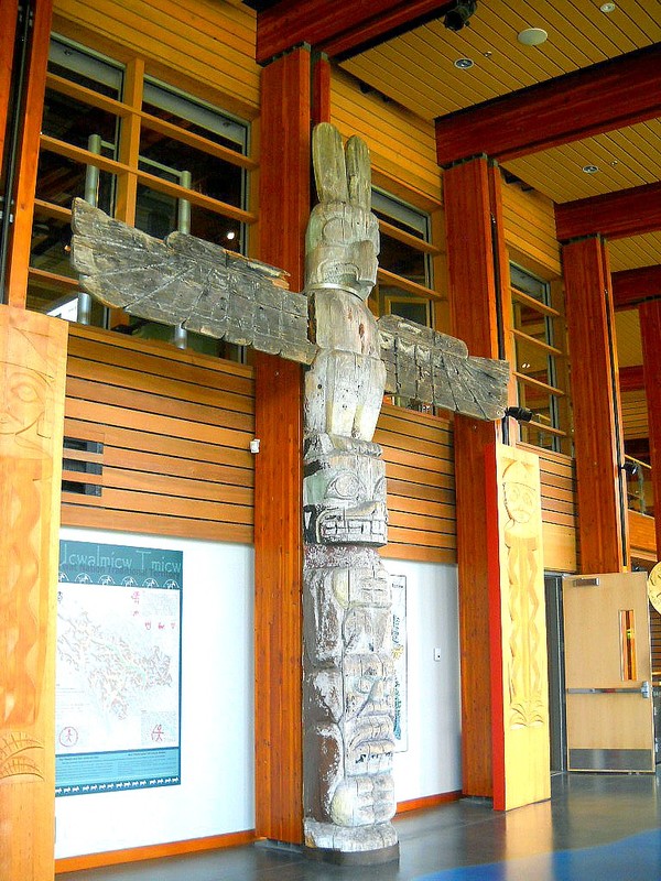 Recovered/restored totem pole