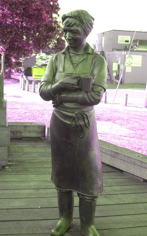 Female Japanese cannery worker
