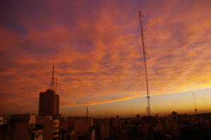 Sunset over Buenos Aires