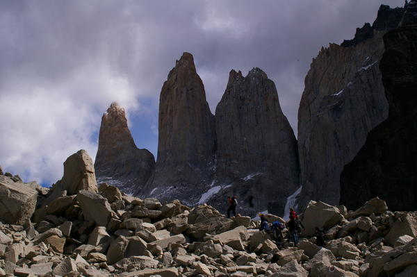 After a long climb to the Torres Del Paine Lookout