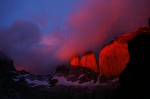 Los Torres del Paine at Sunrise