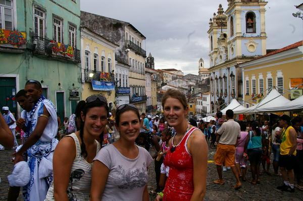 Rach, Bec and Ree in the Old Town Salvador