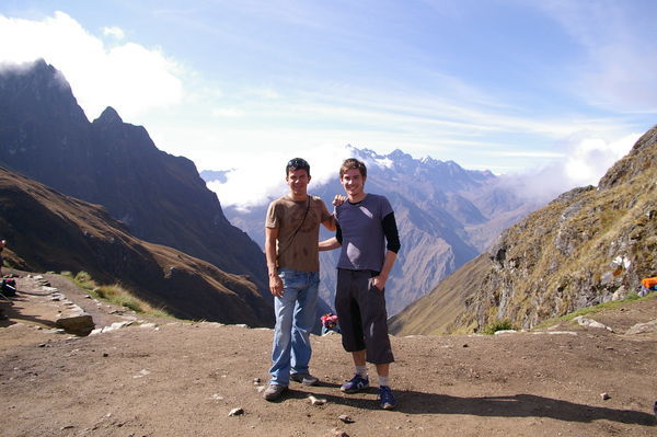 Martin and I on top of Dead womens pass at 4215 m above sea level