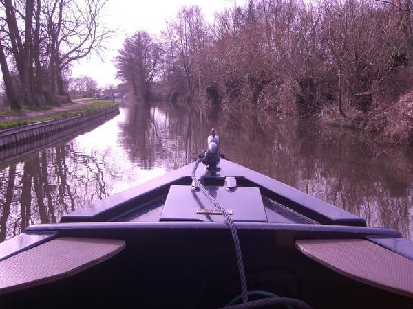 sailing on a canal 