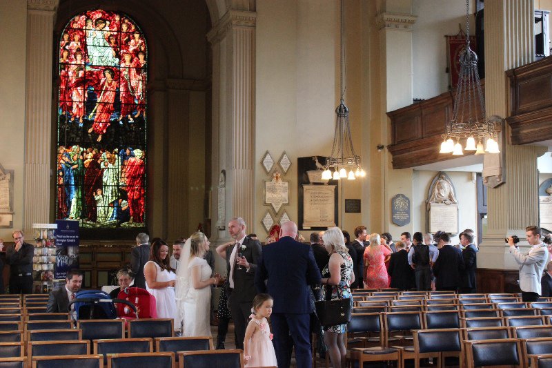 A wedding reception (with grog) in Brum Cathedral
