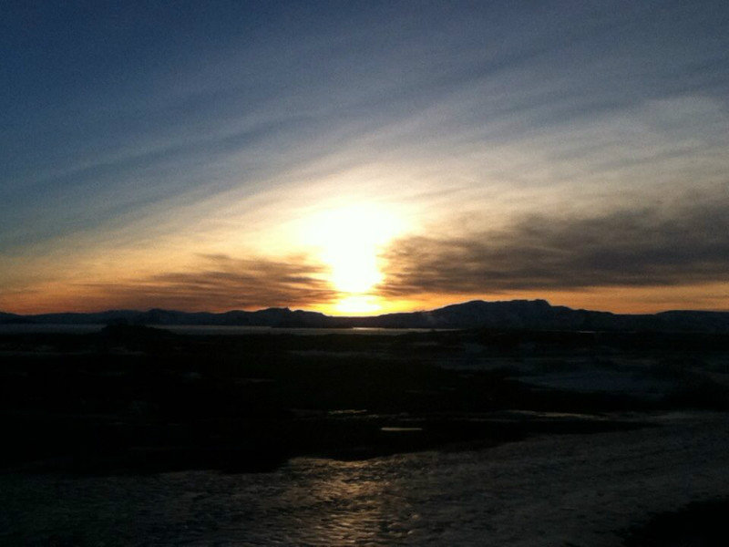 Sunset from Thingvellir