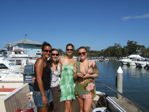 the girls taking a ferry ride!