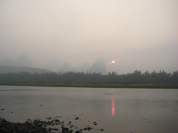 Sunrise in Yangshuo