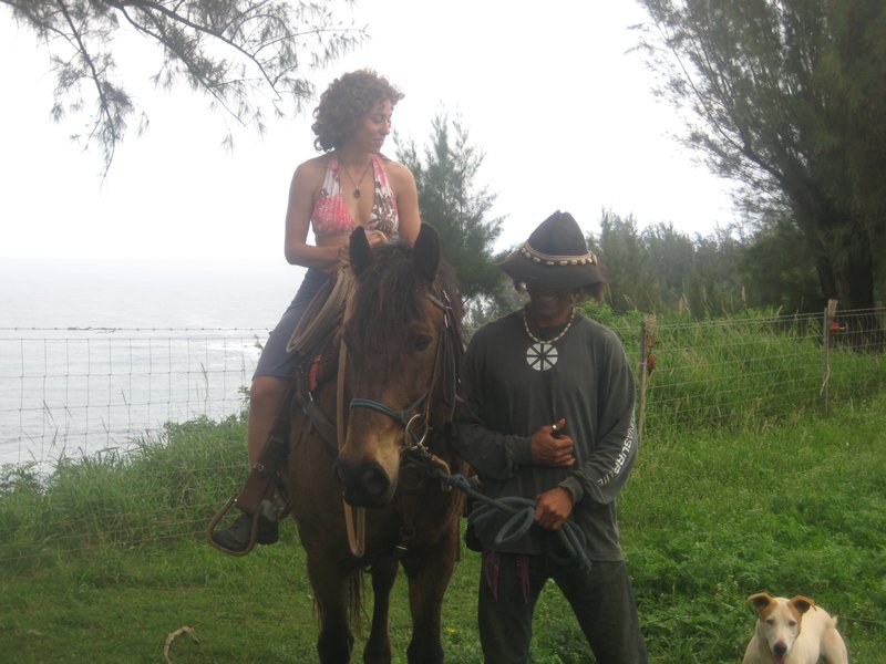 me on Suki's horse