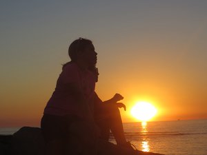Sunset in Punta del Este