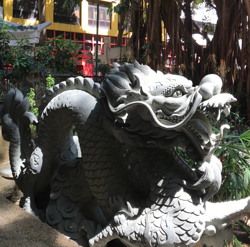 Temple dragon at Hung Shing Temple