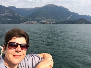 On the ferry ride to Varenna.