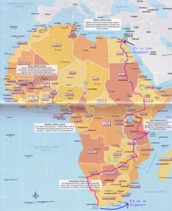 Africa Overland Route
