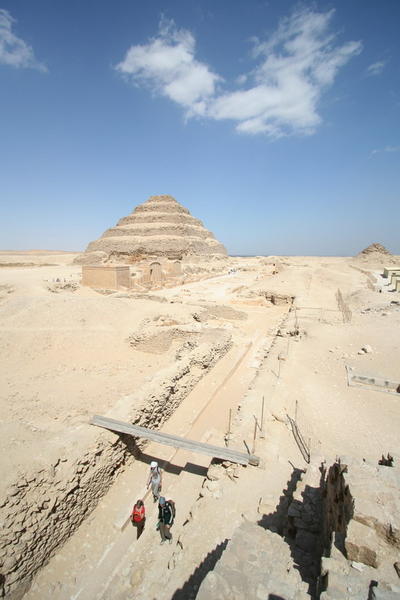 The Stepped Pyramid From the Entrance