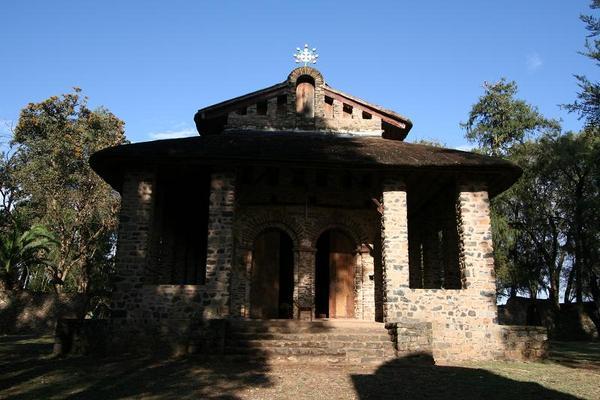 Front view of the selasie church