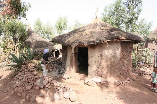 Tukul village huts outside Cluster 1 - 2