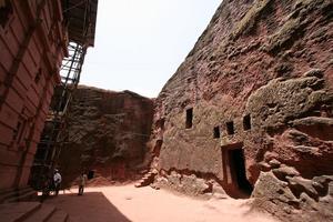 Tombs and passage ways in the walls