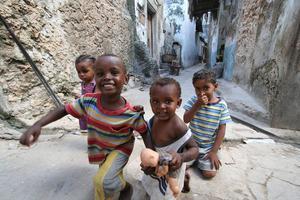 Kids on Lamu Alleyways