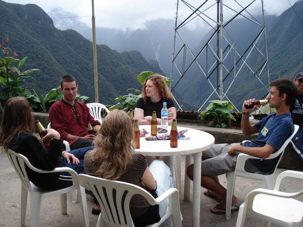 Beers on the cusp of Machu Picchu