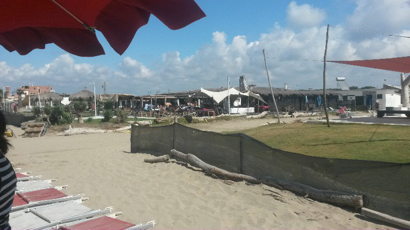 Very nice bar/restaurant right on the beach