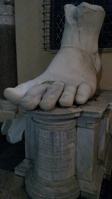 The foot from the Colossus of Constantine
