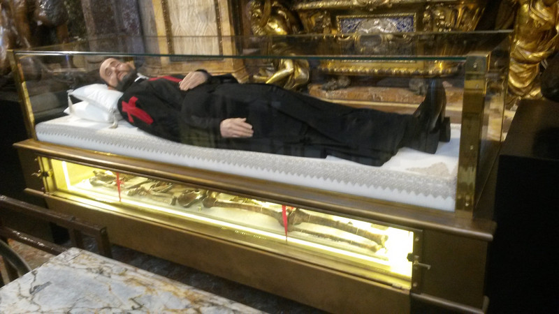 The creepy tomb of St. Camillus