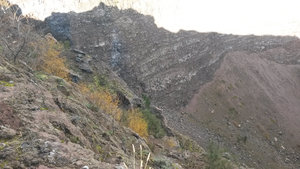 crater of the volcano