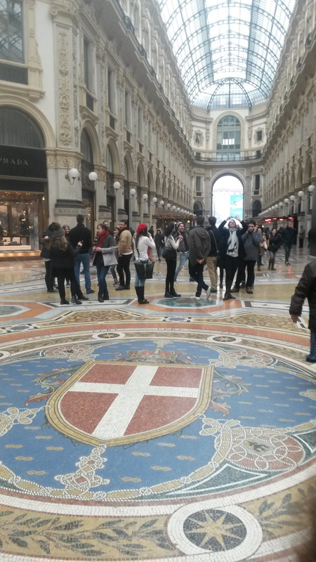 The beautiful Galleria Vittorio Manuele II